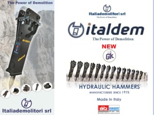 Martillos hidráulicos Italdem GK 75 S