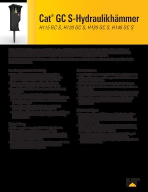 Martillos hidráulicos Caterpillar H140GC S 