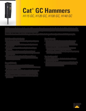 Martillos hidráulicos Caterpillar H130GC