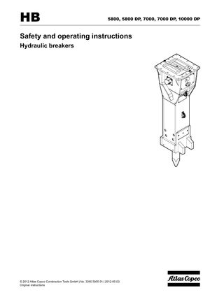 Martillos hidráulicos Atlas Copco HB 7000