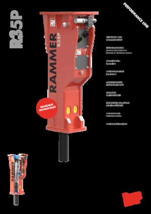 Martillos hidráulicos Rammer R35P