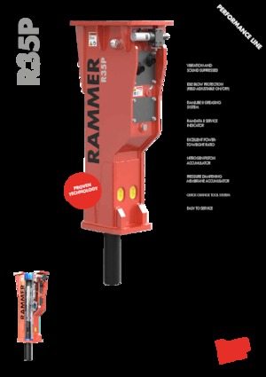 Martillos hidráulicos Rammer R35P