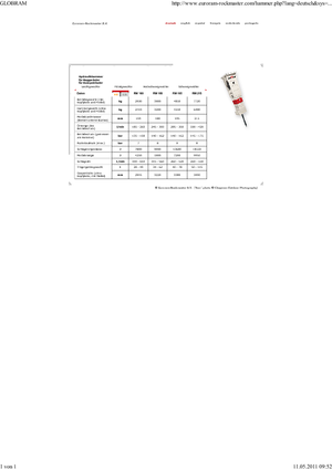 Martillos hidráulicos Globram RM 195 