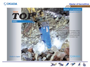 Martillos hidráulicos Okada TOP203B 