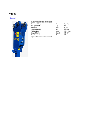 Martillos hidráulicos Vistarini VH 60