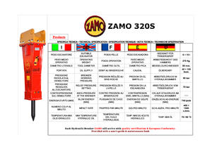Martillos hidráulicos Zamo Zamo 320 S