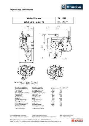 Pinzas demoledoras hidráulicas Müller MS-U 72