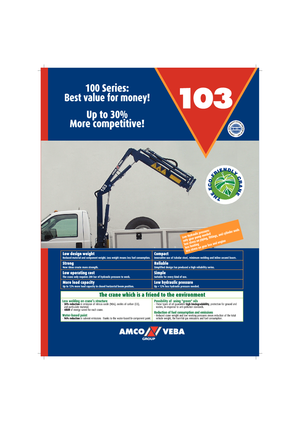 Grúas de carga hidráulicas Amco Veba 103-3 S