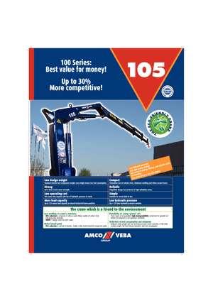 Grúas de carga hidráulicas Amco Veba 105-3 S