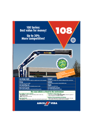 Grúas de carga hidráulicas Amco Veba 108-1 S