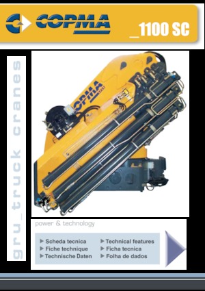 Grúas de carga hidráulicas COPMA 2000 1100.4 SC