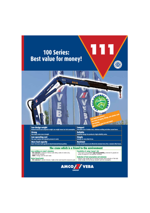 Grúas de carga hidráulicas Amco Veba 111-3 S