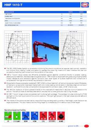 Grúas de carga hidráulicas HMF 1410-T4