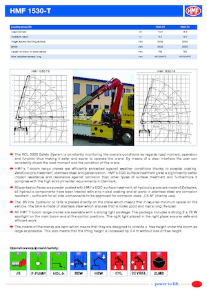 Grúas de carga hidráulicas HMF 1530-T4-MCS