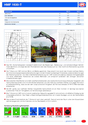 Grúas de carga hidráulicas HMF 1630-T4-RCS