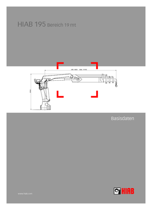 Grúas de carga hidráulicas Hiab 195-4 Jib 30