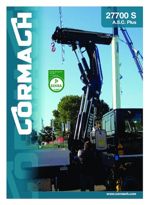 Grúas de carga hidráulicas Cormach 27700 S8 A.S.C. Plus