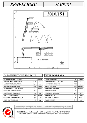 Grúas de carga hidráulicas Benelligru 3010/1 S 1