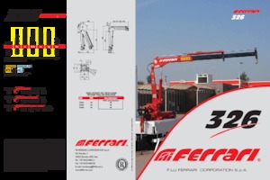 Grúas de carga hidráulicas Ferrari® 326R A2 