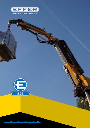Grúas de carga hidráulicas Effer 525 6S