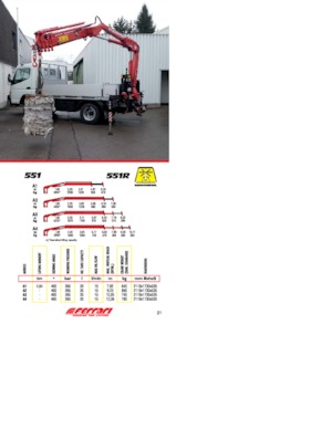 Grúas de carga hidráulicas Ferrari® 551R A1 