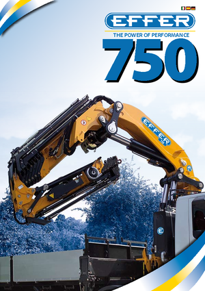 Grúas de carga hidráulicas Effer 750 6S