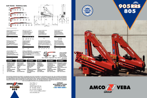 Grúas de carga hidráulicas Amco Veba 805-1 S