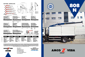 Grúas de carga hidráulicas Amco Veba 808N-3 S Jib 2