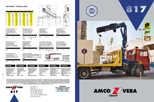 Grúas de carga hidráulicas Amco Veba 817-4 S Jib 2S