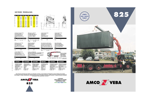 Grúas de carga hidráulicas Amco Veba 825-3 S Jib 3S