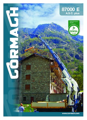 Grúas de carga hidráulicas Cormach 87000 E8F186 A.S.C. Plus