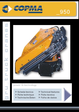 Grúas de carga hidráulicas COPMA 2000 950.8