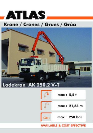 Grúas de carga hidráulicas Atlas AK 250.2CS A21 