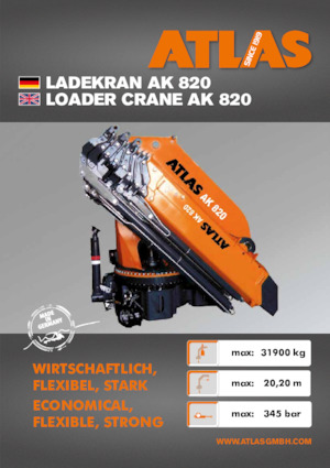Grúas de carga hidráulicas Atlas AK 820 A4