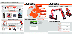 Grúas de carga hidráulicas Atlas AK 88.3 A1 