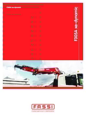 Grúas de carga hidráulicas Fassi F 305 A 2.25 xe-dynamic