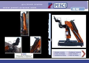 Grúas de carga hidráulicas Pesci FS 74Z