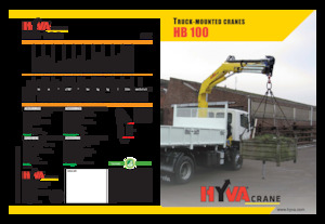 Grúas de carga hidráulicas Hyva Crane HB 100 E2