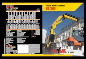 Grúas de carga hidráulicas Hyva Crane HB 200