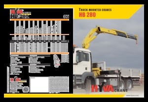 Grúas de carga hidráulicas Hyva Crane HB 280 E1