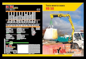 Grúas de carga hidráulicas Hyva Crane HB 50