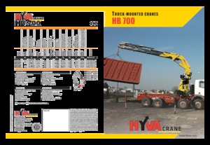 Grúas de carga hidráulicas Hyva Crane HB 700 
