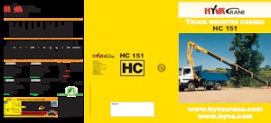 Grúas de carga hidráulicas Hyva Crane HC 151X 