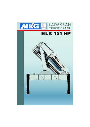 Grúas de carga hidráulicas MKG HLK 151 HP a4 