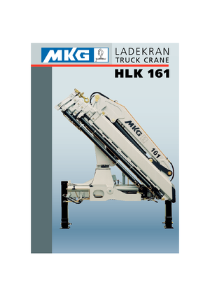 Grúas de carga hidráulicas MKG HLK 161 a5 