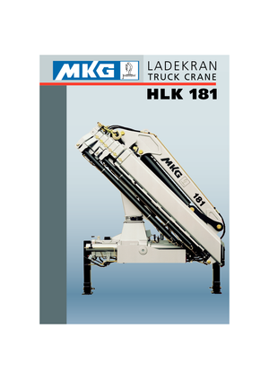 Grúas de carga hidráulicas MKG HLK 181 a2V 