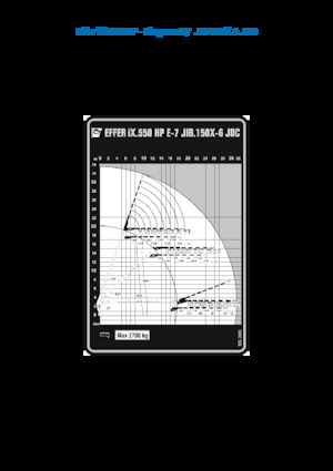 Grúas de carga hidráulicas Effer IX.550 HP E7