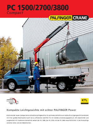 Grúas de carga hidráulicas Palfinger PC 1500 A