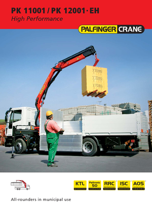 Grúas de carga hidráulicas Palfinger PK 12001 EH C