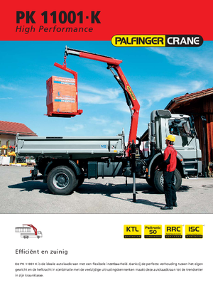 Grúas de carga hidráulicas Palfinger PK 11001 K